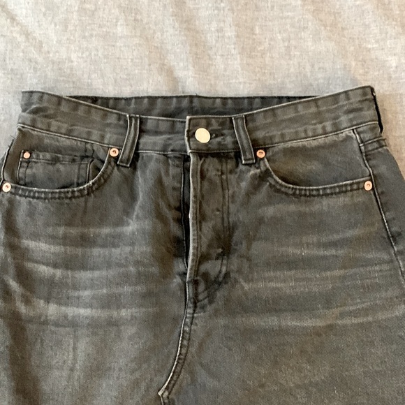 Size 6, denim, charcoal mini shirt. H&M. - Picture 2 of 3